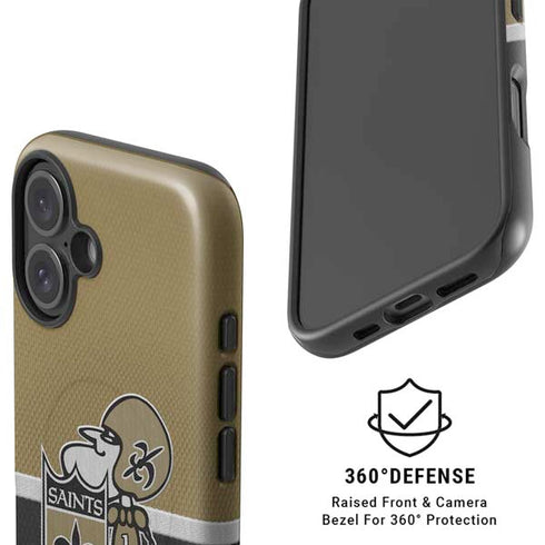 NFL New Orleans Saints Vintage iPhone 16 Plus Magsafe Impact Case